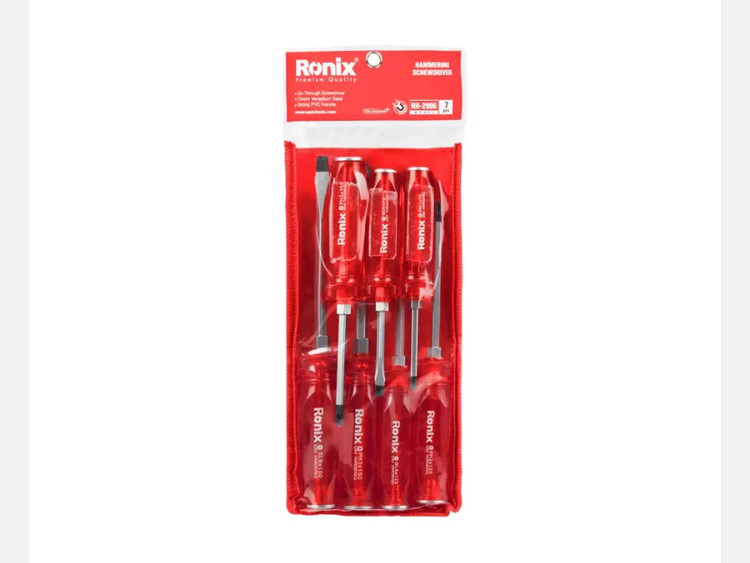 مجموعه ۷ عددی پیچ گوشتی ضربه خور رونیکس مدل RH-2906