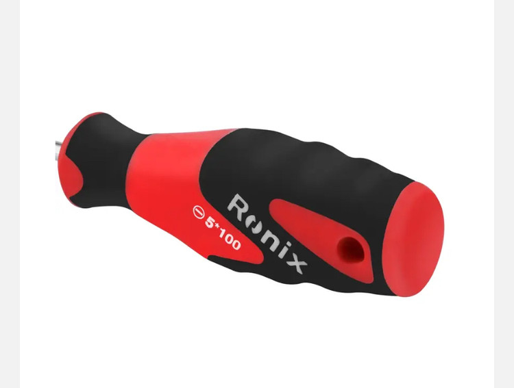 پیچ گوشتی رونیکس دوسو دسته TPR سایز 5x100 میلی متر مدل RH-2755