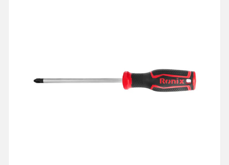 پیچ گوشتی رونیکس دسته پلاستیکی دورنگ 150*8 چهارسو مدل RH-2890