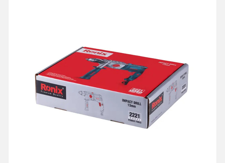 دریل برقی رونیکس گیربکسی 13 میلیمتری آچاری 1050 وات 3200 دور 2221