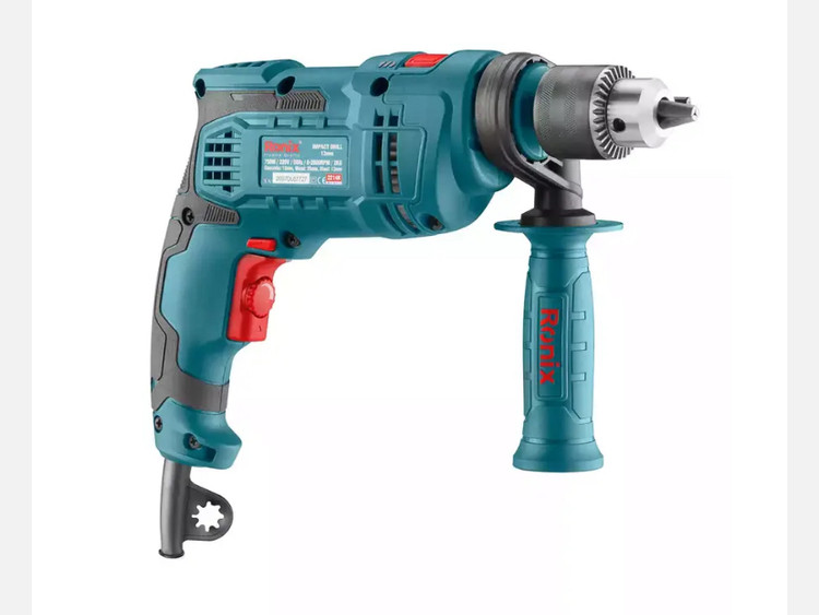 کیت دریل چکشی رونیکس 13 میلی متر-750 وات +کیفBMC مدل 2214k