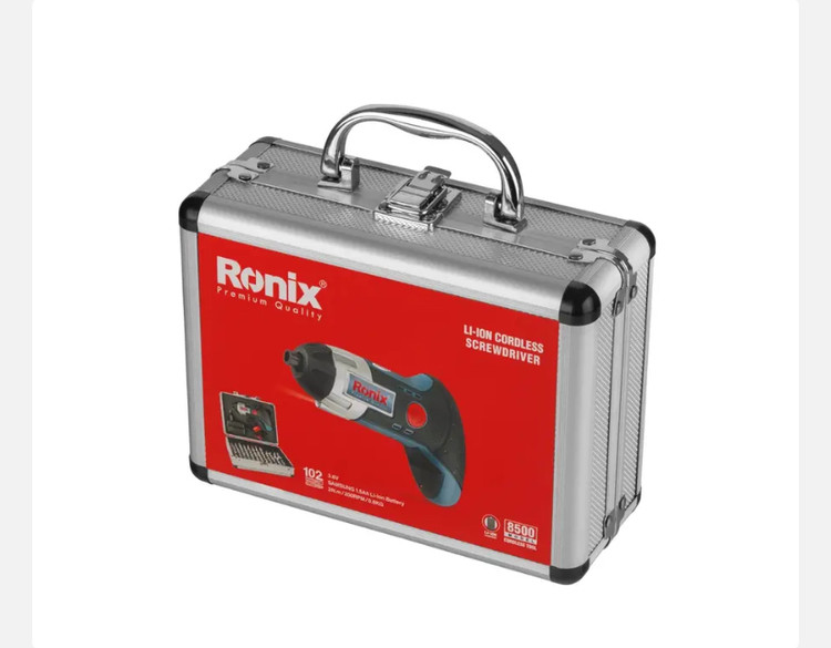 پیچ گوشتی شارژی مشتی رونیکس 3.6 ولت مدل 8500