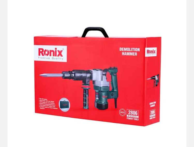 چکش تخریب برقی رونیکس 6 کیلویی 10 ژول 950 وات مدل 2806