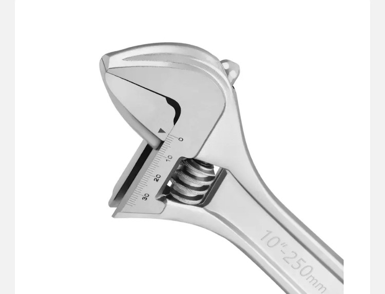 آچار فرانسه رونیکس سایز 10 مدل کروم RH-2432