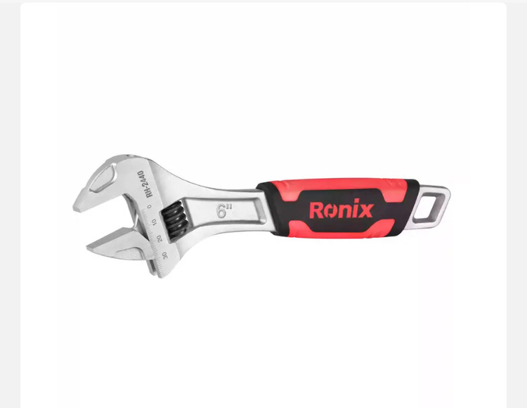 آچار فرانسه رونیکس سایز 6 روکش دار RH-2440