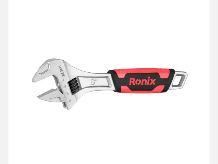 آچار فرانسه رونیکس سایز 8 روکش دار RH-2441