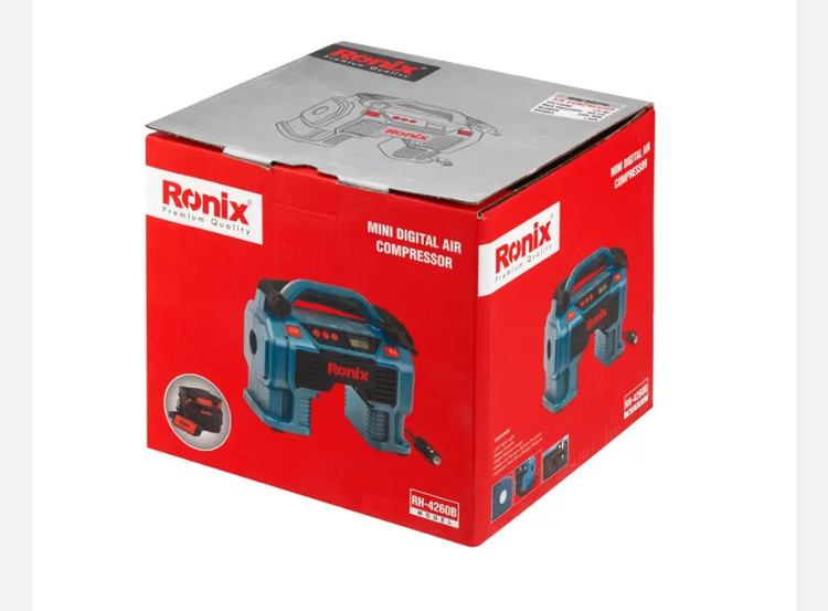 مینی کمپرسور باد رونیکس سه کاره دیجیتال فندکی با کیف RH-4260B