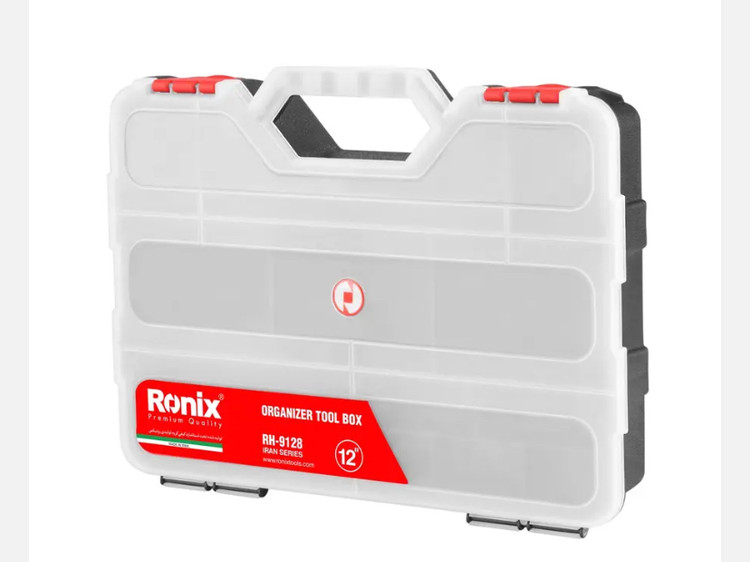 جعبه ابزار پلاستیکی اورگانایزر رونیکس 12 اینچ RH-9128