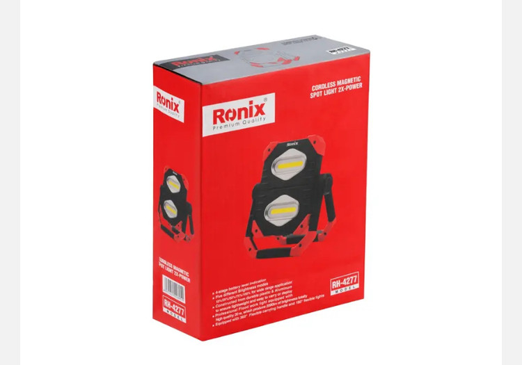 نورافکن کتابی شارژی مگنتی تاشو رونیکس RH-4277