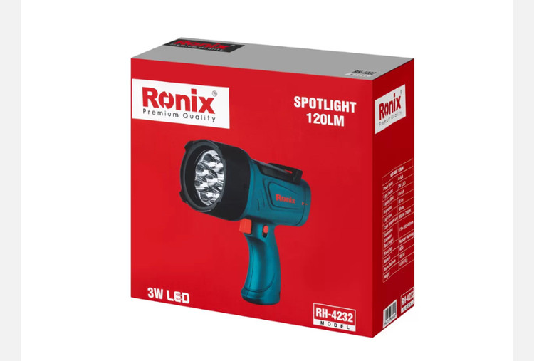 نورافکن تفنگی رونیکس 120 لومن RH-4232