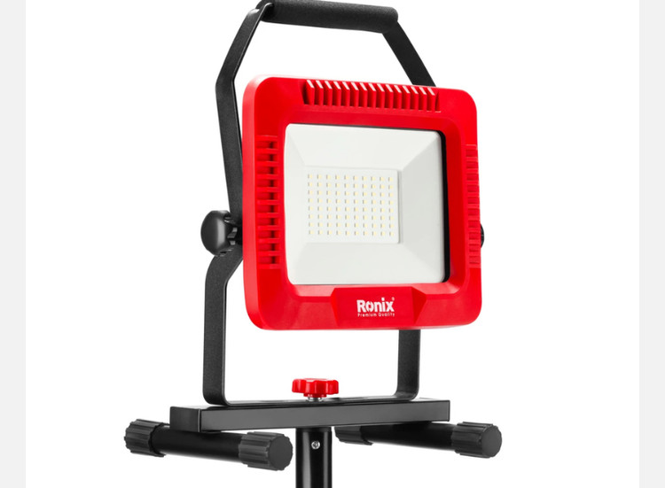 نورافکن LED برقی رونیکس 50 وات با سه پایه RH-4218