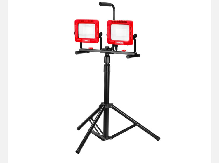 نورافکن LED برقی رونیکس 50 وات دوبل با سه پایه RH-4219