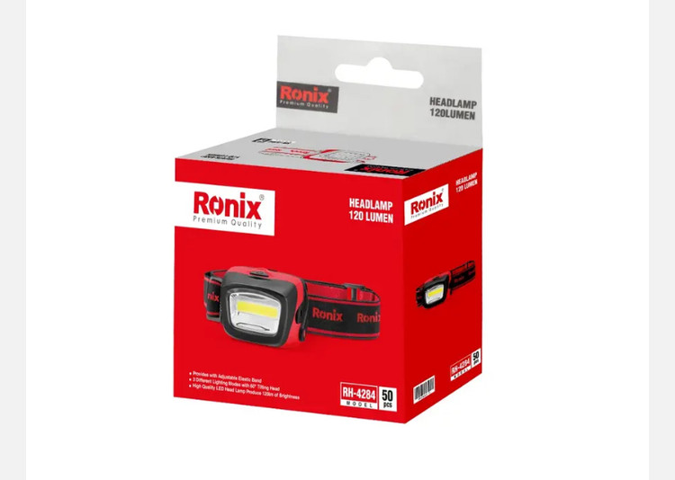 چراغ پیشانی رونیکس 120 لومن RH-4284