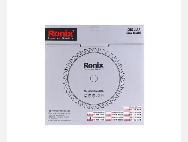 تیغ اره الماسه رونیکس 200x48 چوب RH-5105