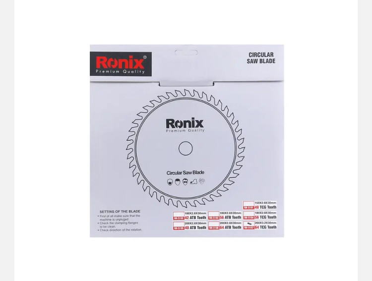 تیغ اره الماسه رونیکس 200x64 MDF RH-5107