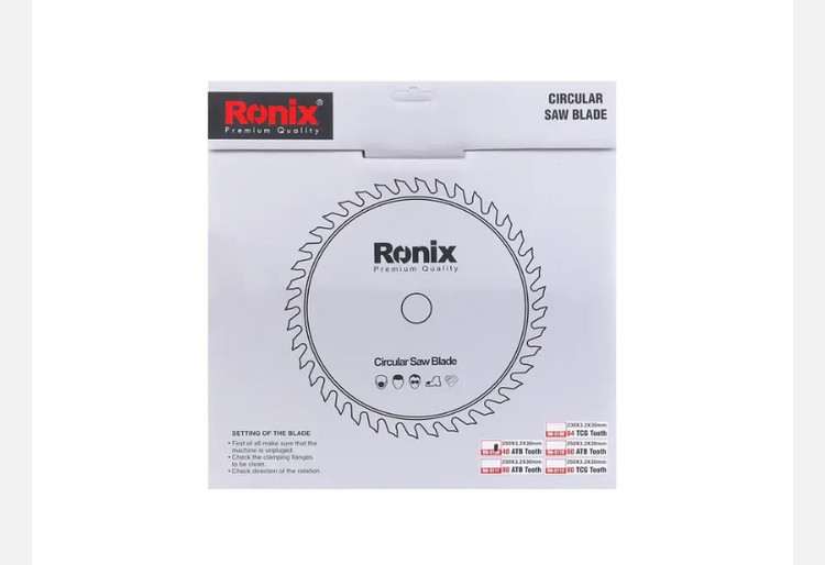 تیغ اره الماسه رونیکس 250x40 چوب RH-5109