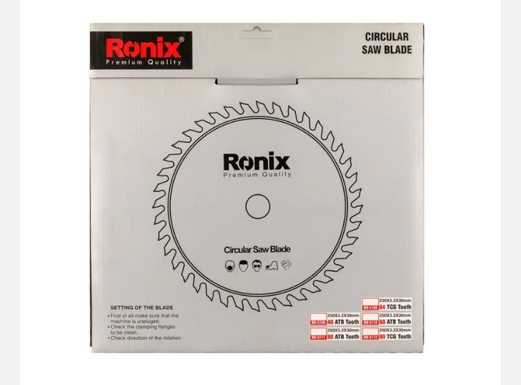 اره الماسه رونیکس 80×250 MDF RH-5112