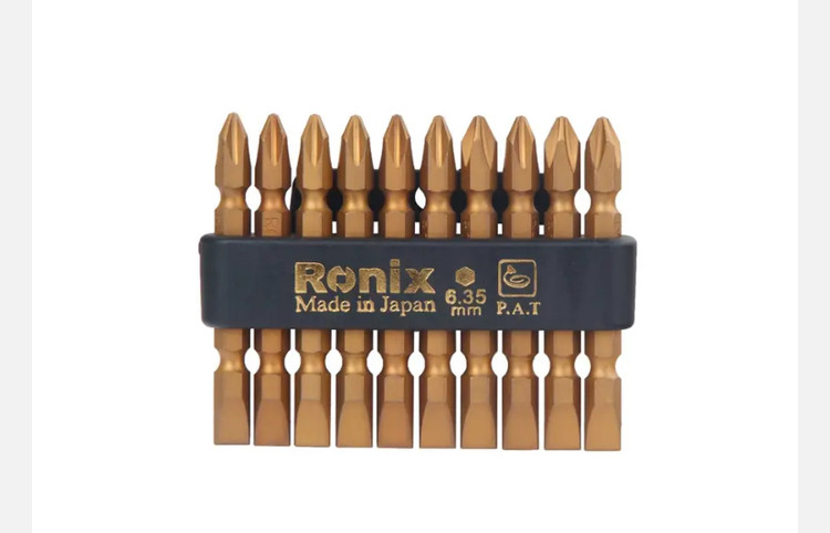 سری پیچ گوشتی ژاپنی یکسرچهارسو یکسر دوسو رونیکس تیتانیوم 65 میلی متر RH-5410