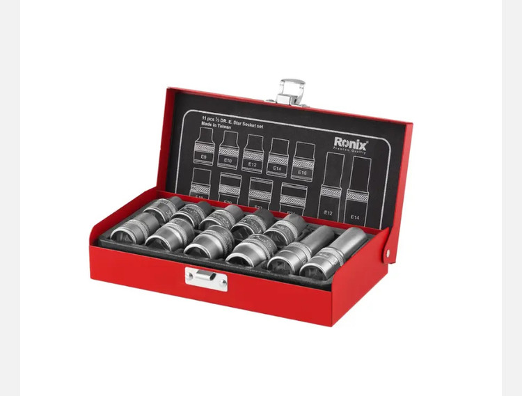 جعبه بکس رونیکس 1/2 اینچ 11 پارچه E RH-2694