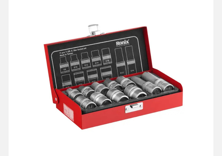 جعبه بکس رونیکس 1/2 اینچ 11 پارچه E RH-2694