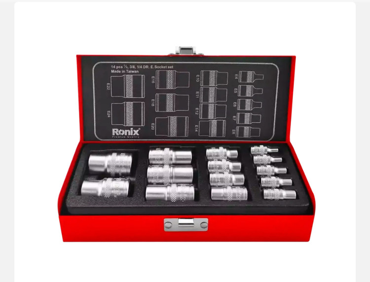 جعبه بکس رونیکس ترکیبی 14 پارچه E RH-2695