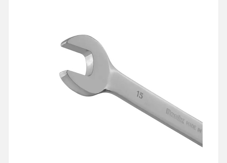 آچار یک سر جغجغه یک سر تخت سایز 15 رونیکس ساخت تایوان RH-2165