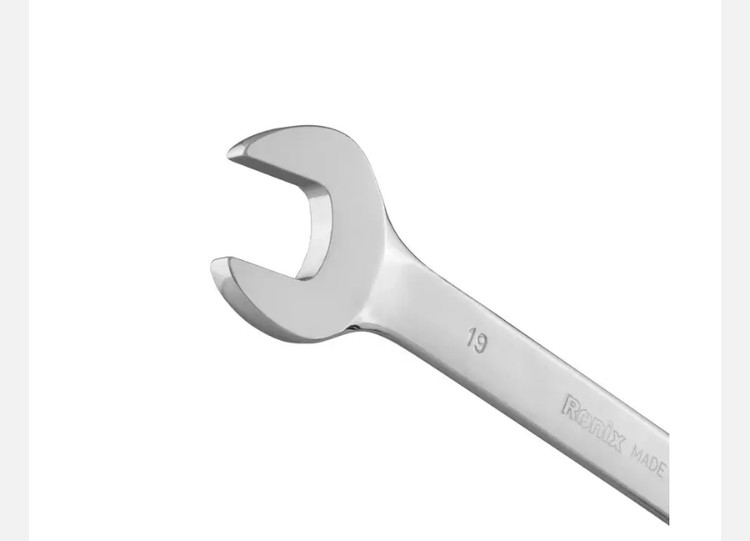 آچار یک سر جغجغه یک سر تخت سایز 19 رونیکس ساخت تایوان RH-2169