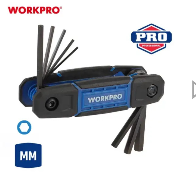 ست آلن چاقویی شش پر 8 عددی ورک پرو مدل wp222028